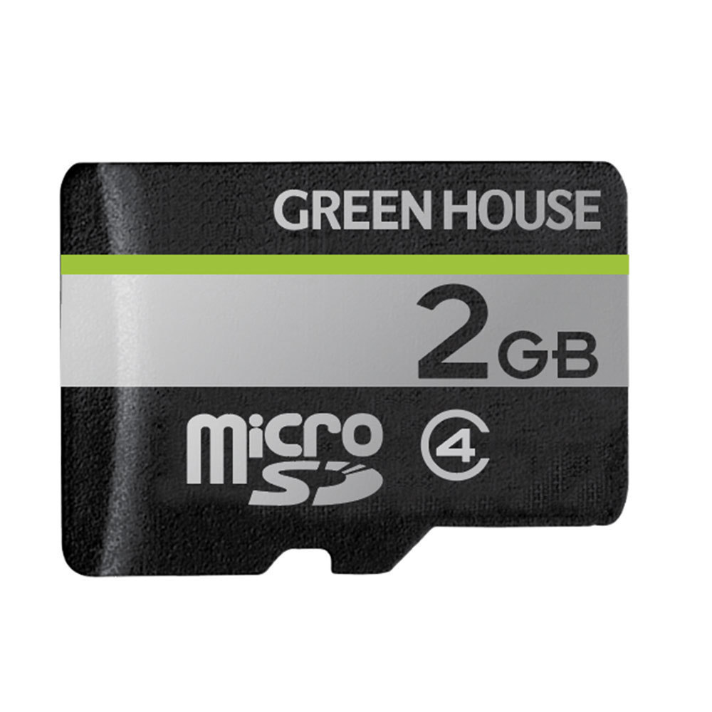 бесплатная доставка почтовая доставка микро SD карта microSD 2GB 2 Giga SD изменение адаптор есть . с футляром зеленый house GH-SDM-D2G/8035