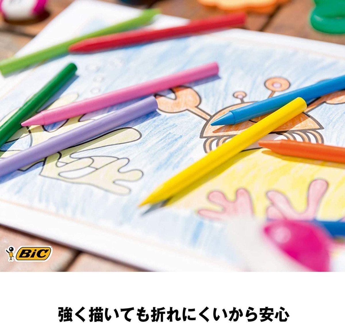 free shipping pen sill crayons 24 color Bic Japan Kids BKCRY24E/0722x5 piece set /.