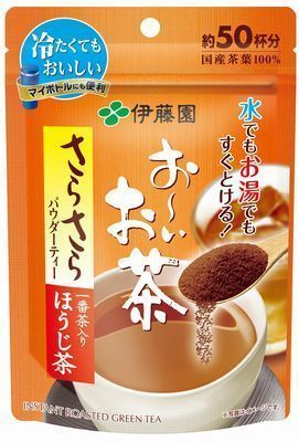 送料無料 伊藤園 粉末インスタント ほうじ茶 お～いお茶 さらさらほうじ茶 40g 約50杯分 0187ｘ３袋セット/卸_画像1