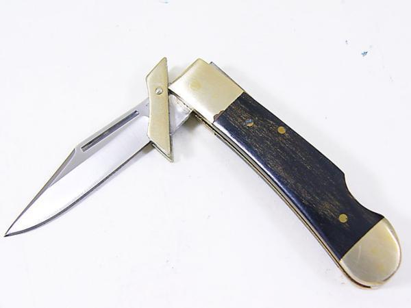 同梱可能 フォールディングナイフ KW-154 ブラックウッドハンドル K-WORLD Knife Company_画像7