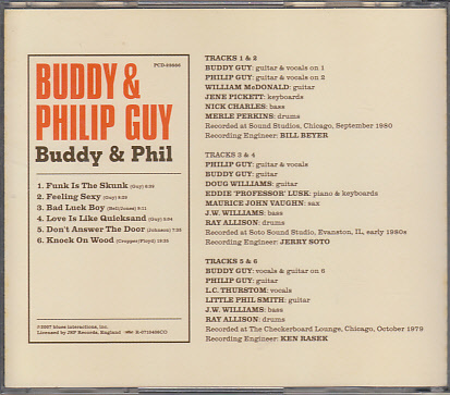 CD BUDDY & PHILIP GUY Buddy & Phil バディ・ガイ フィル・ガイ 国内盤_画像2