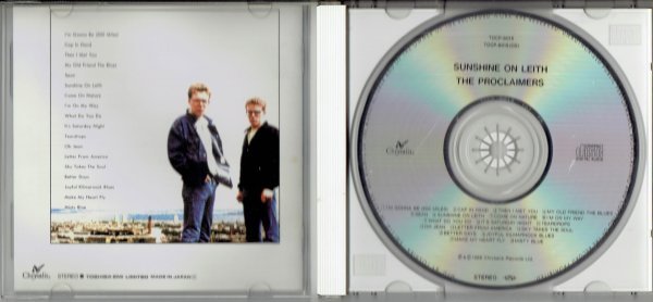 THE PROCLAIMERS ザ・プロクレイマーズ / SUNSHINE ON LEITH サンシャイン・オン・リース 日本盤CD・送料無料_画像3