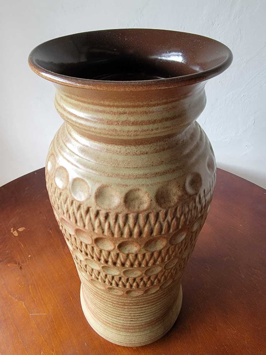 ドイツ Bay Keramik 60s 70s 西ドイツ 花瓶 41cm ビンテージ オブジェ