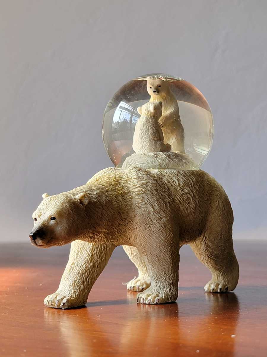 Yahoo!オークション - 白熊 スノードーム 北欧 しろくま シロクマ 小熊