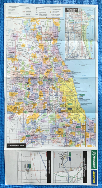  Chicago Area карта Chicago area map