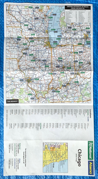  Chicago Area карта Chicago area map