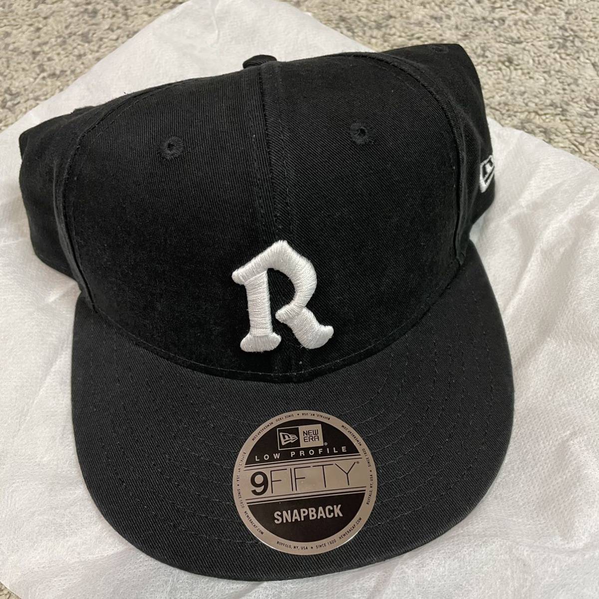 【新品 未使用】2019年 RHC Ron Herman x new era ニューエラ Rロゴ CAP キャップ 黒 ブラック ロンハーマン 帽子 19ss R Logo