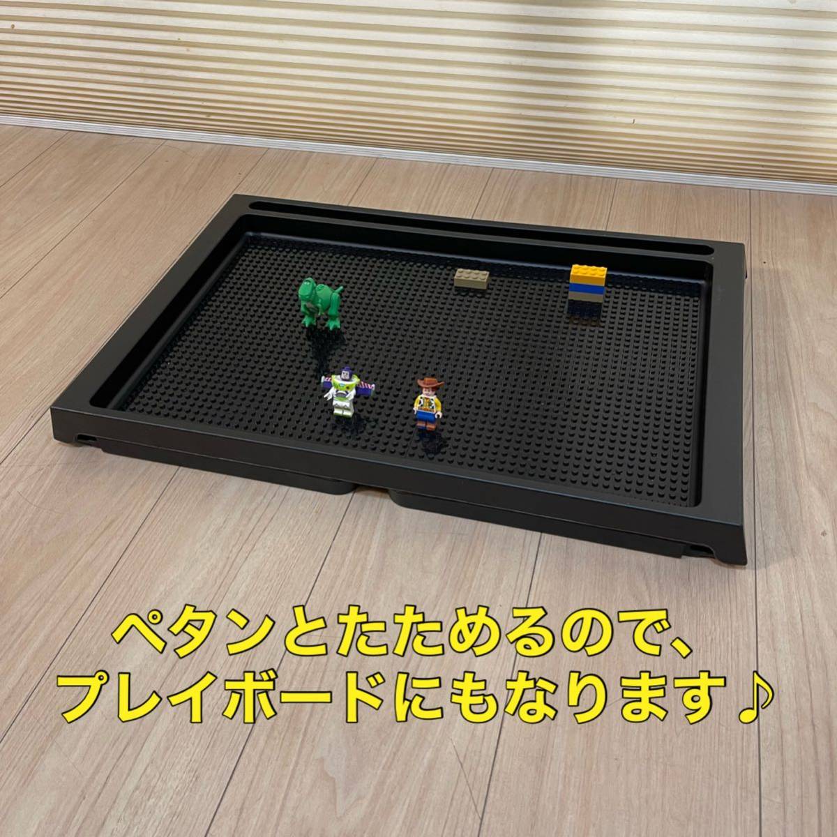 [ black ] compact table *LEGO block,LEGO Classic correspondence Lego table * Lego desk Lego table *( Duplo Anne bread block combined use board 