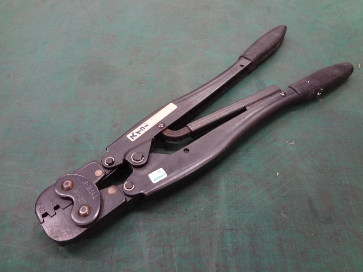 Yahoo!オークション - ○AMP 22-18 圧着工具 TYPE-F 手動圧着工...