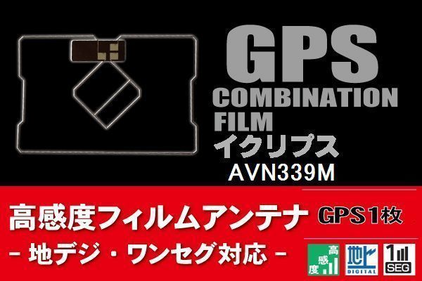 GPS一体型 フィルムアンテナ 1枚 イクリプス ECLIPSE 用 AVN339M 地デジ ナビ 載せ替え 高感度 受信 純正同等品 汎用 品質満点! GPS一体型 フィルムアンテナ 1枚 イクリプス ECLIPSE 用 AVN339M 地デジ ナビ 載せ替え 高感度 受信 純正同等品 汎用 品質満点!