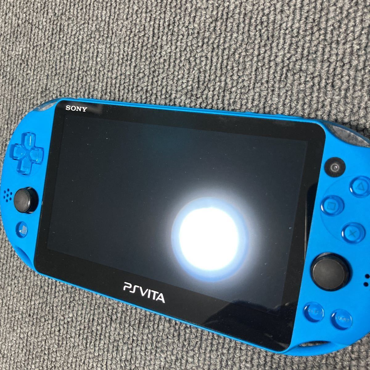 極 PSVITA PCH-2000シリーズ WiFIモデル アクア ブルー ほぼ(PS Vita 