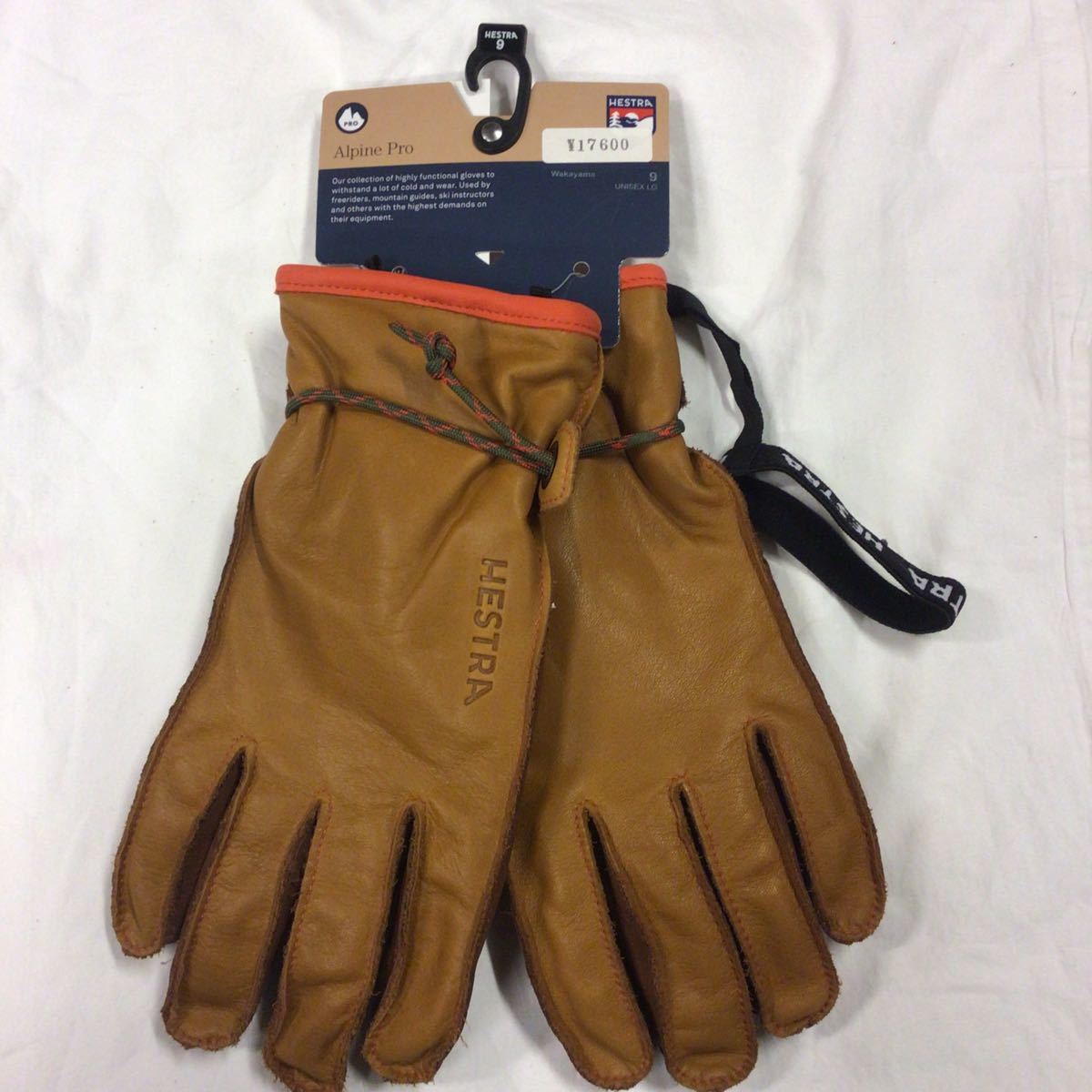 新品・特価 HESTRA WAKAYAMA サイズ9 ストラップ付き ヘストラ