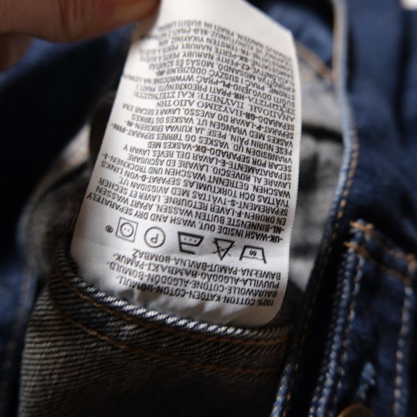 00's クロアチア製 ユーロ リーバイス 70500 デニム トラッカージャケット (L) 濃紺 Gジャン 00年代 ヨーロッパ Levi's_画像10