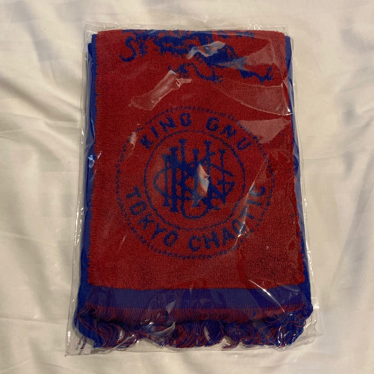 King Gnu Live Tour 2021AW CREST LOGO マフラータオル レッド King Gnu Live Tour 2021AW CREST LOGO マフラータオル レッド