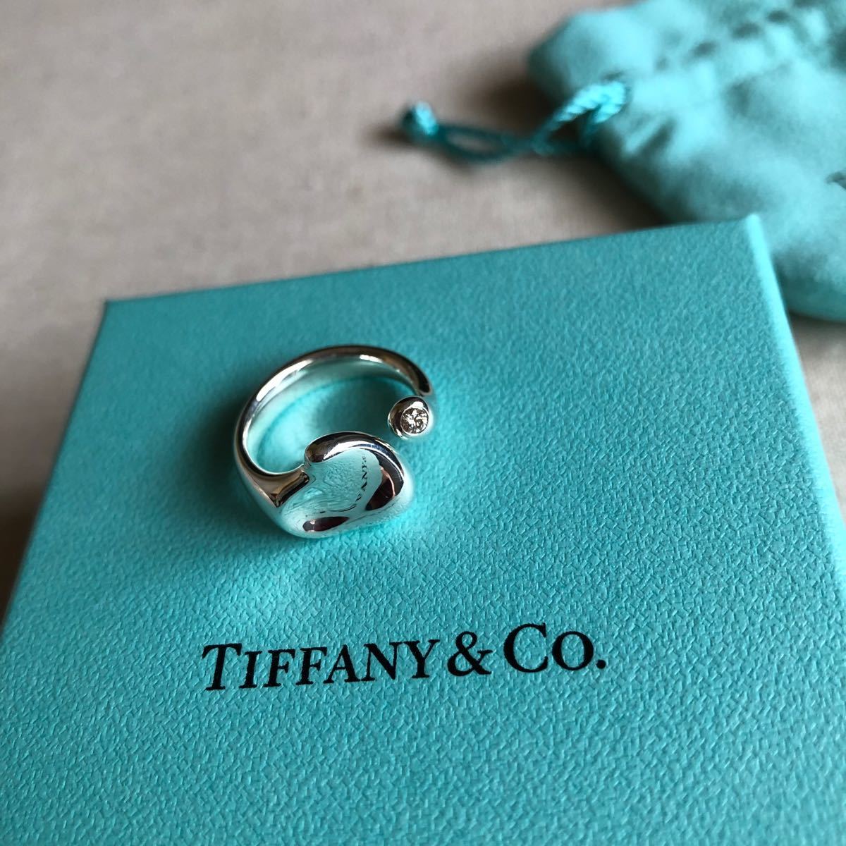 美品】TIFFANY&Co.ティファニー ◇ ダイヤモンド フルハート リング