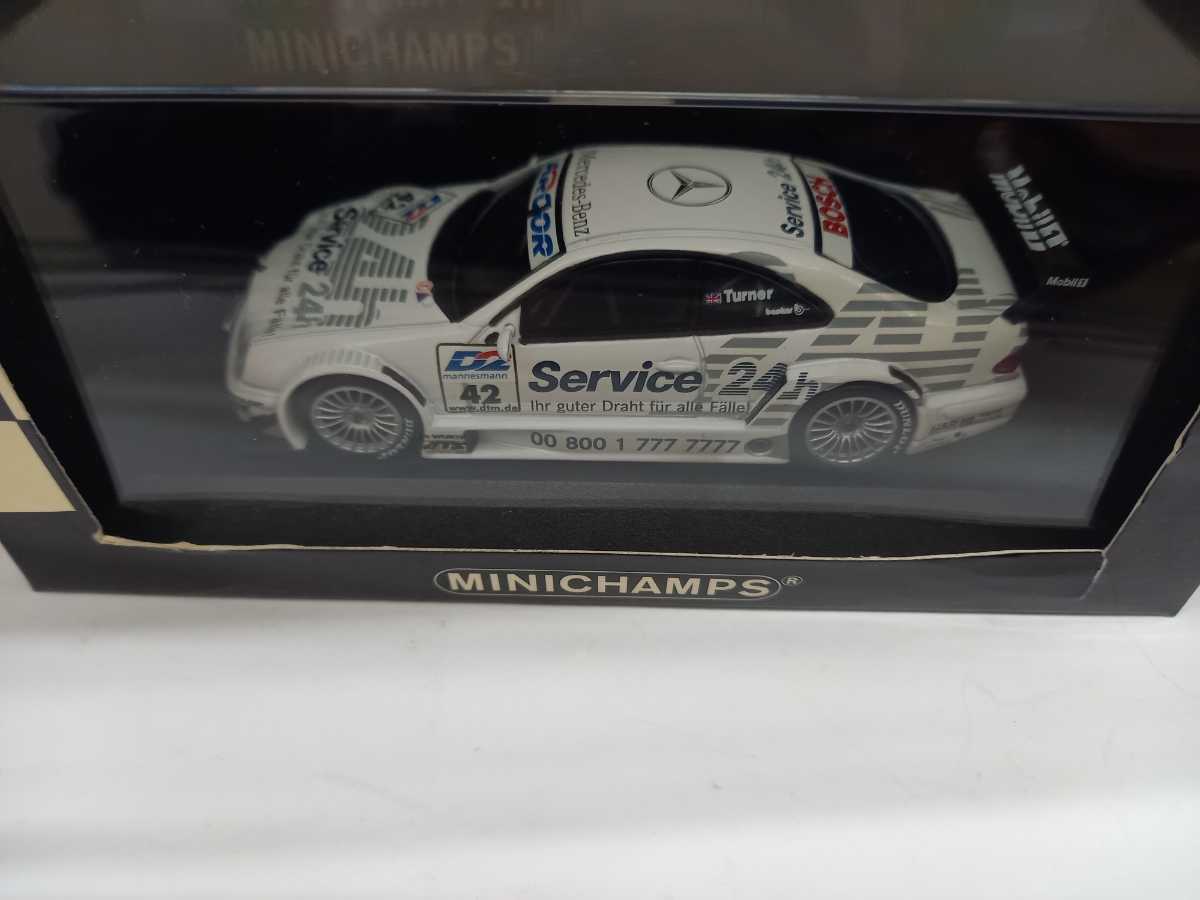 39.MiniChamps ミニチャンプス Mercedes CLK DTM 2000 1:43 外箱付き ミニカー スケールモデル Team Rosberg D.Turner 42_画像5