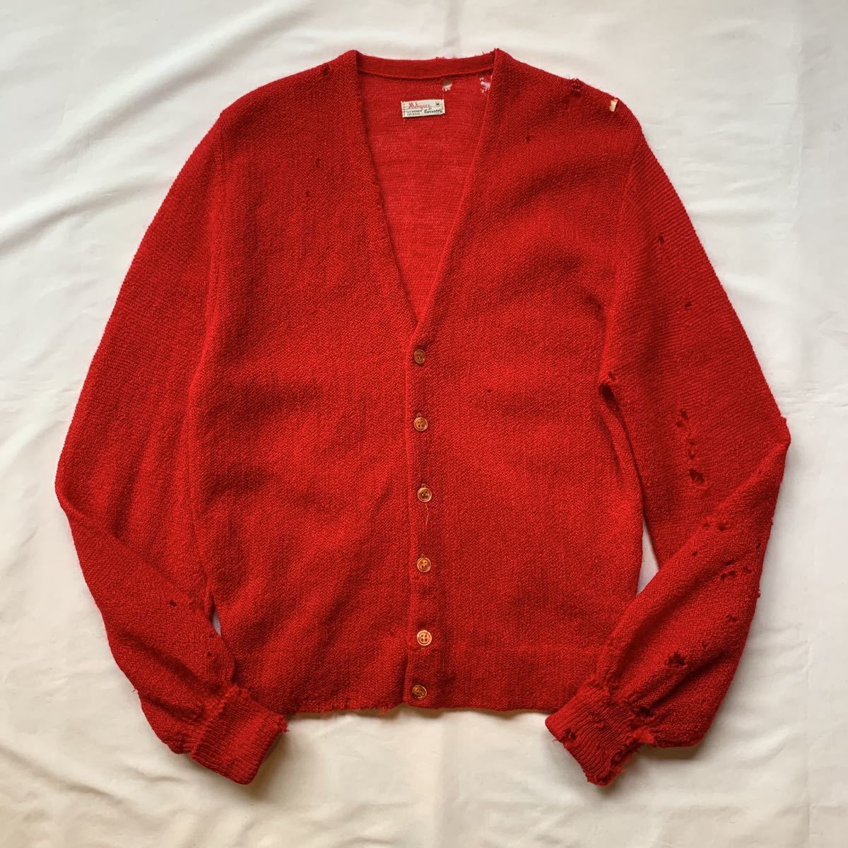 60s Coventry MOHAIR CARDIGAN ヴィンテージ ビンテージ モヘアカーディガン ニットカーディガン JUNK ジャンク ASIS 50s グランジ ロック_画像2