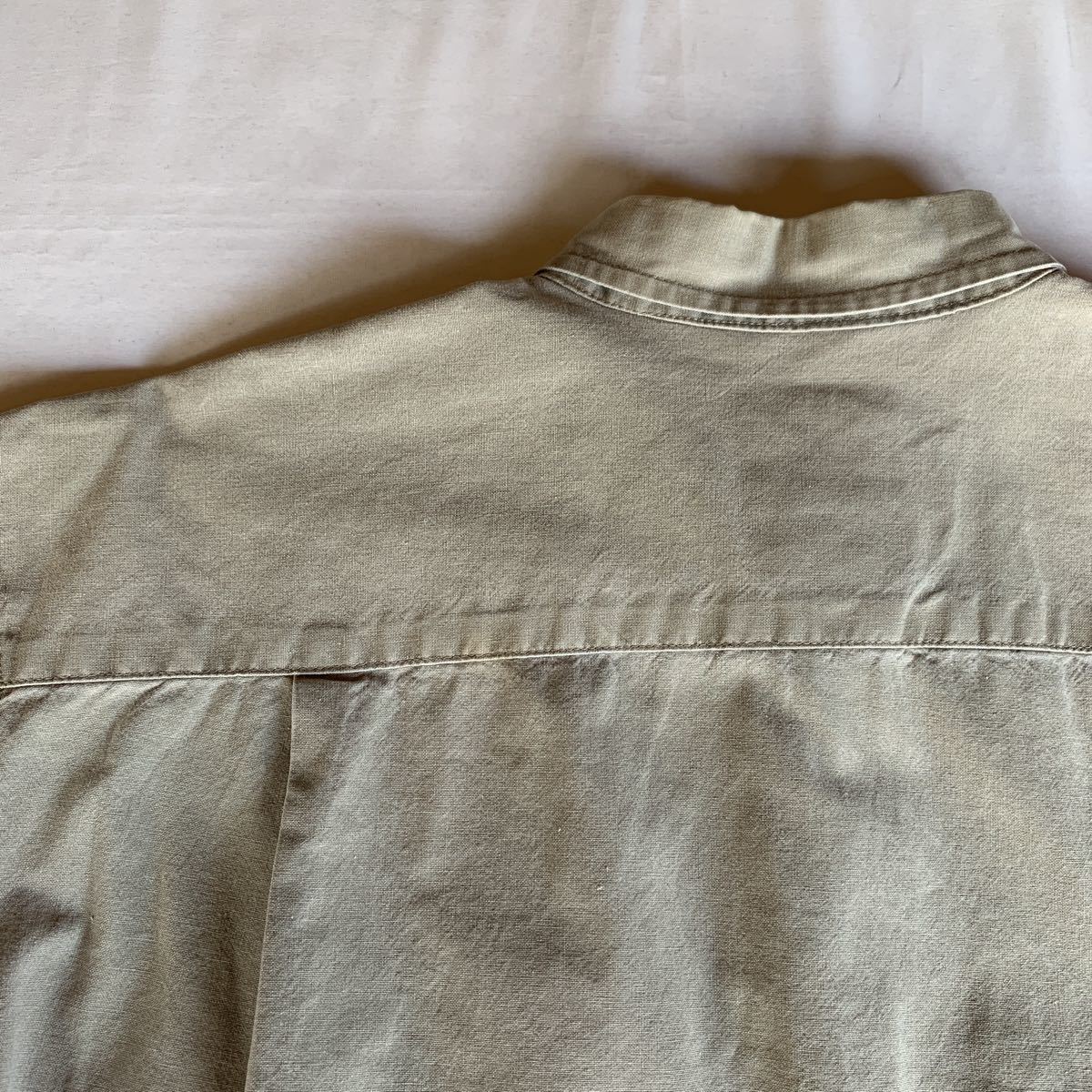 90s BANANA REPUBLIC SAFARI SHIRT Original TRAVEL Clothing バナナリパブリック サファリシャツ アメトラ トラッド TRAD 80s_画像8