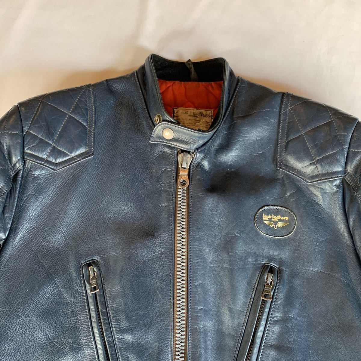 70s Lewis Leathers SUPER PHANTOM NAVY ヴィンテージ ビンテージ ルイスレザー スーパーファントム ネイビー AVIAKIT 60s 送料無料_画像5