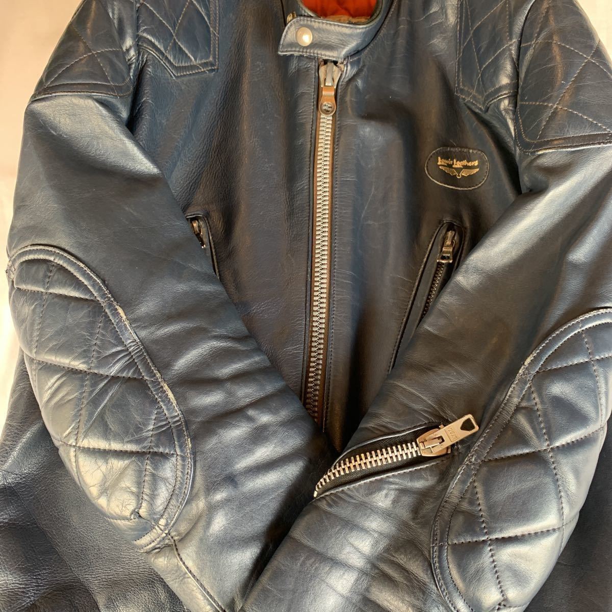 70s Lewis Leathers SUPER PHANTOM NAVY ヴィンテージ ビンテージ ルイスレザー スーパーファントム ネイビー AVIAKIT 60s 送料無料_画像8