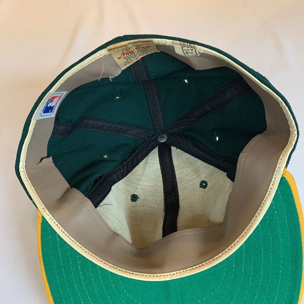 ~70s New Era MLB BASEBALL CAP ヴィンテージ ビンテージ ニューエラ メジャーリーグ ベースボールキャップ A's アメトラ 50s トラッド_画像7