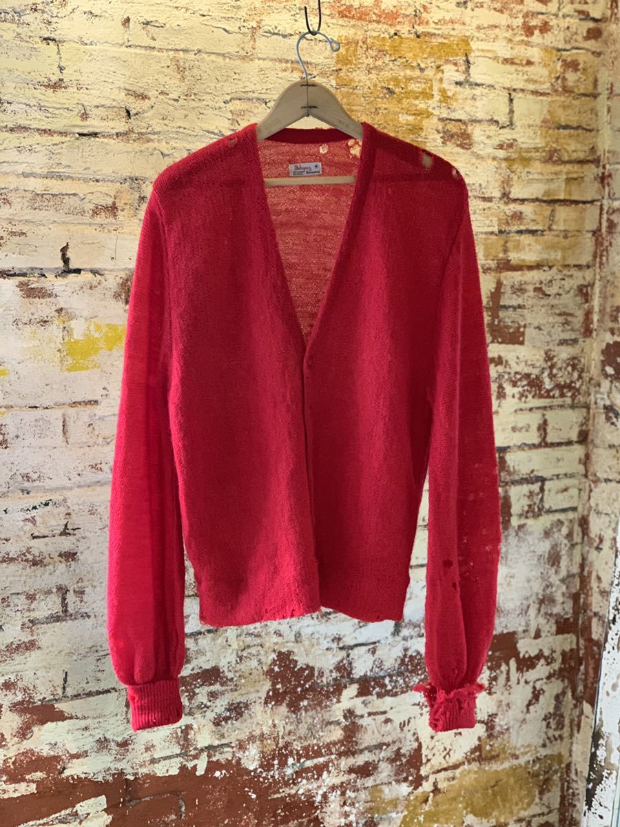 60s Coventry MOHAIR CARDIGAN ヴィンテージ ビンテージ モヘアカーディガン ニットカーディガン JUNK ジャンク ASIS 50s グランジ ロック_画像1