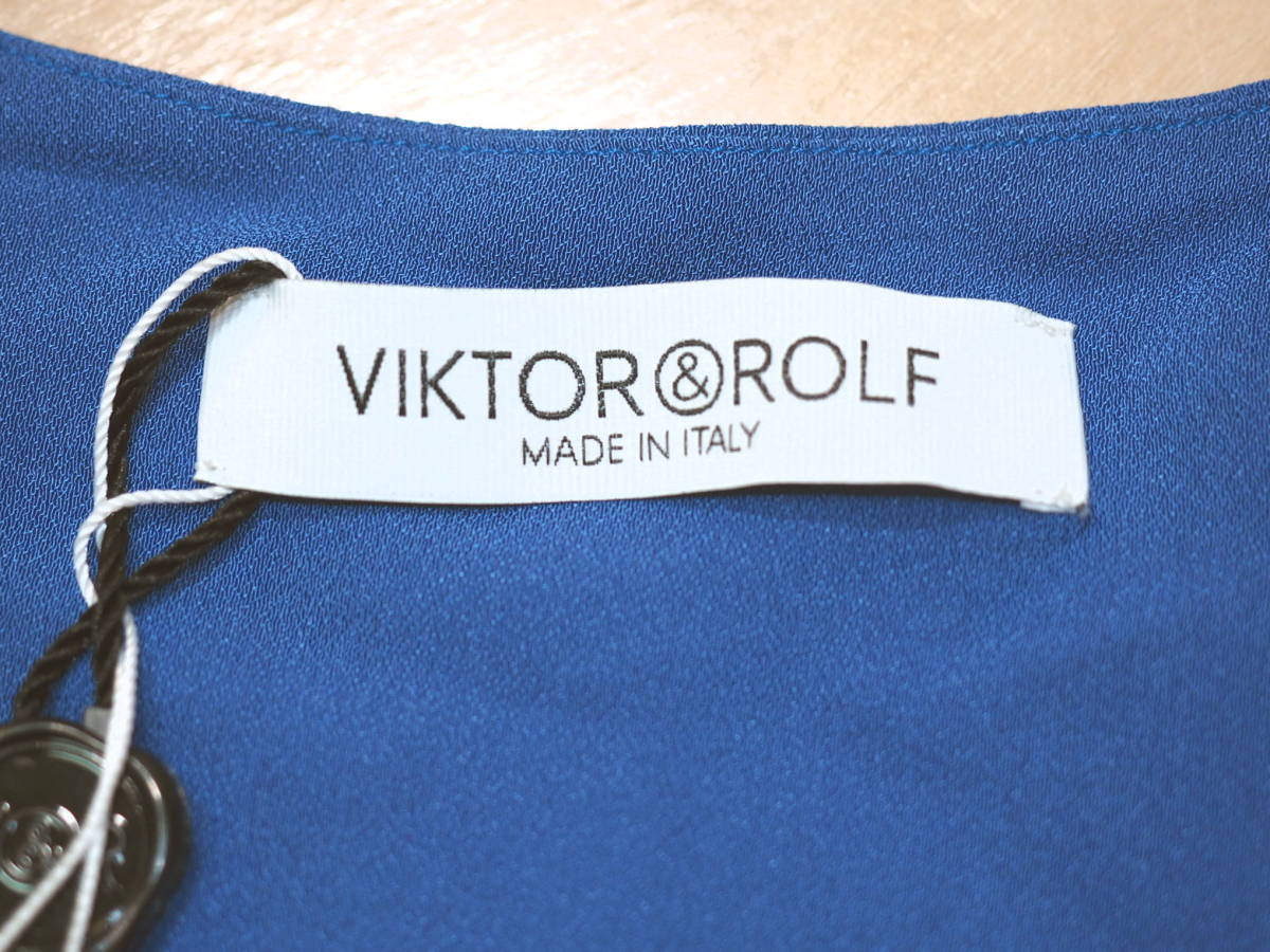  не использовался товар обычная цена 52800 иен V&R Victor & Rolf 12SS tuck безрукавка 42 синий Italy производства VIKTOR&ROLF