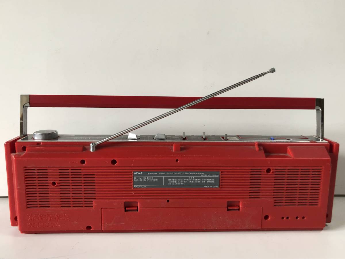 ⑧◇AIWA アイワ◇ラジカセ CS-W88 ラジオ カセット レコーダー ⑧◇AIWA アイワ◇ラジカセ CS-W88 ラジオ カセット レコーダー