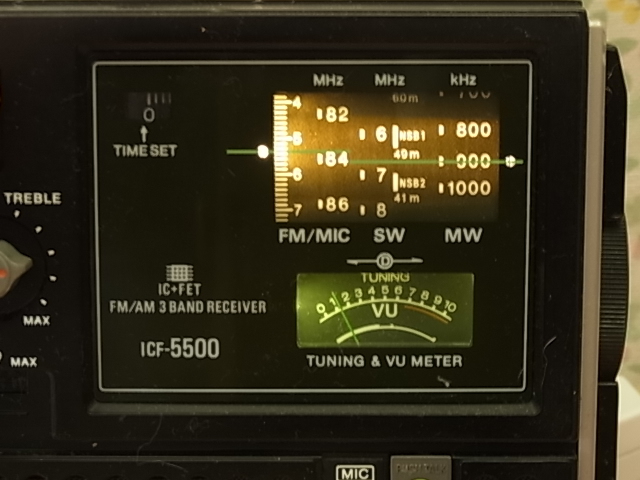 ! SONY [ICF-5500] transistor radio each band reception possible FM76~94MHz till reception possibility control 22032505