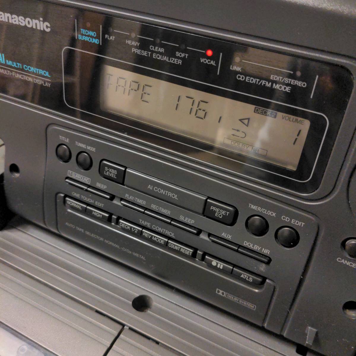 純正リモコン付/美品】Panasonic パナソニック RX-DT707 RAK-RX316W