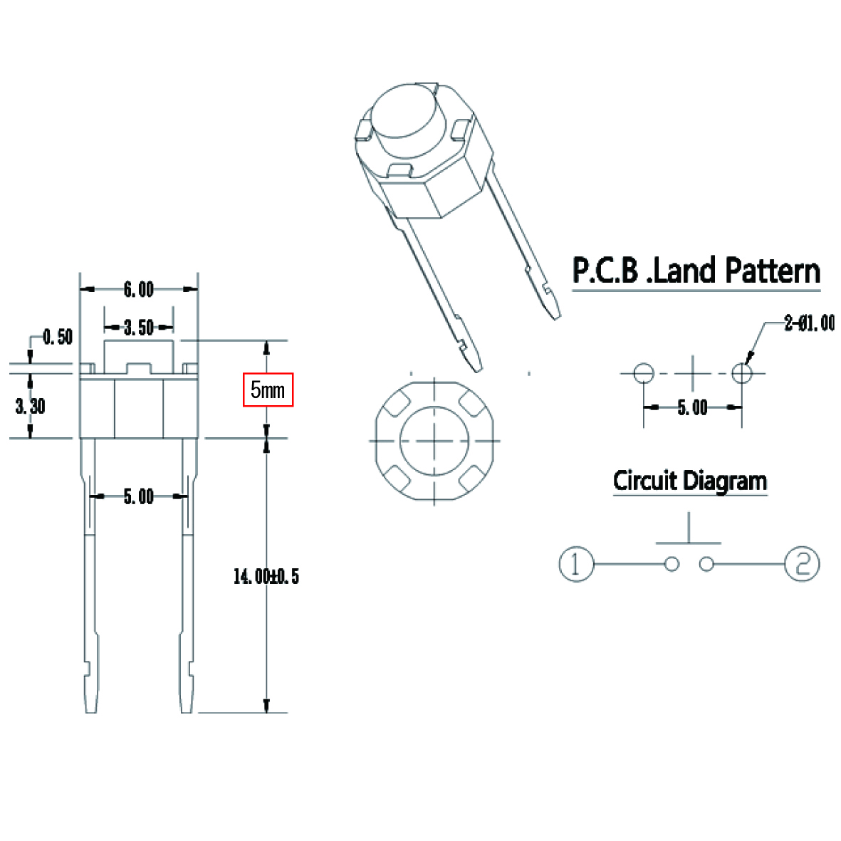 PIONEER CDJ и т.п. переключатель 5mm 10 шт кнопка ремонт новый товар детали замена CUE PLAY PAUSE BUTTON 5.0mm Pioneer кий Play и т.п. 