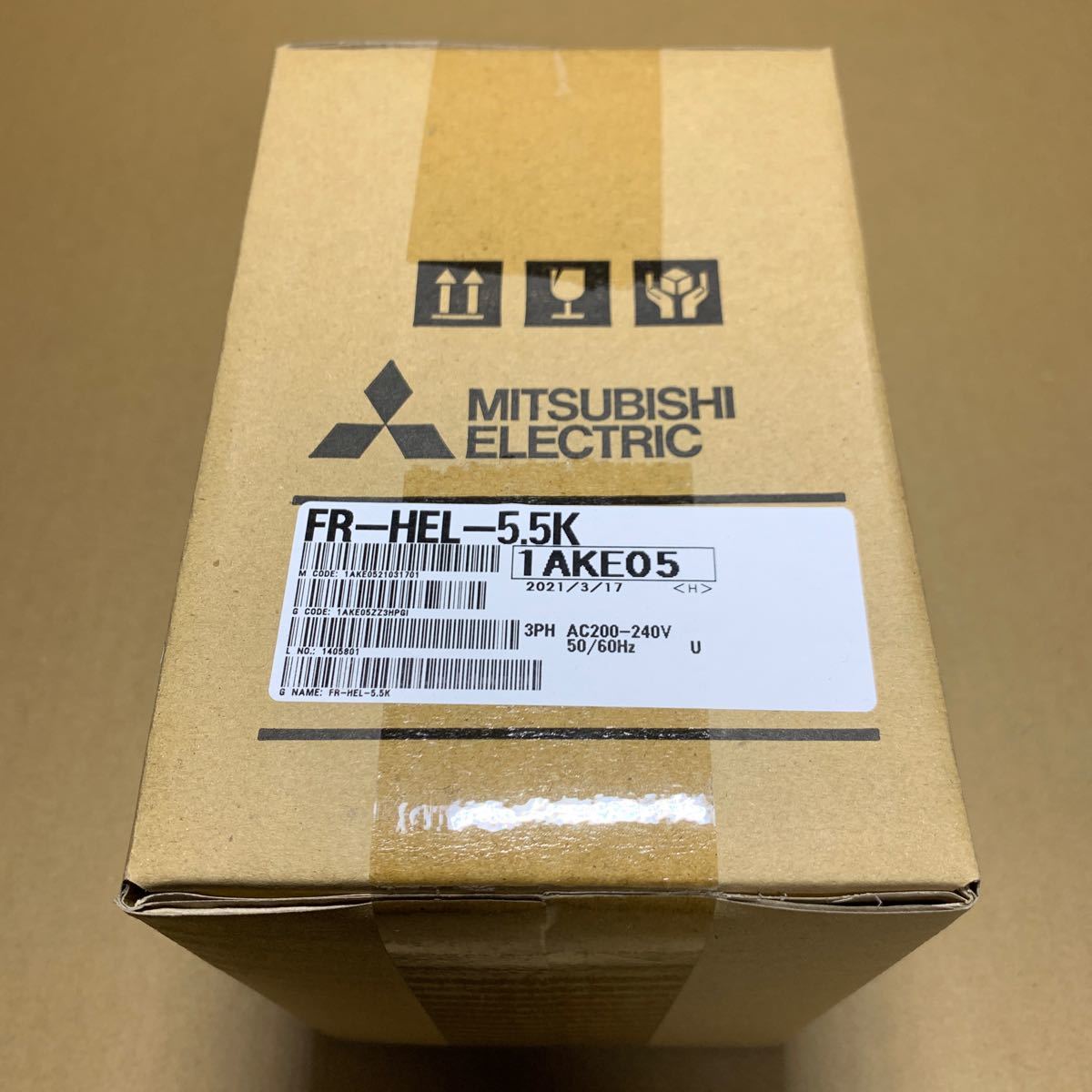 新品未開封 三菱電機 FR-HEL-5.5K 1台 DCリアクトル