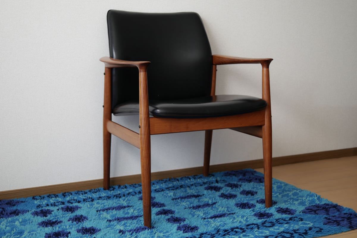 Grete Jalk Arm Chair Glostrup Fabrik/北欧ビンテージ/アームチェア