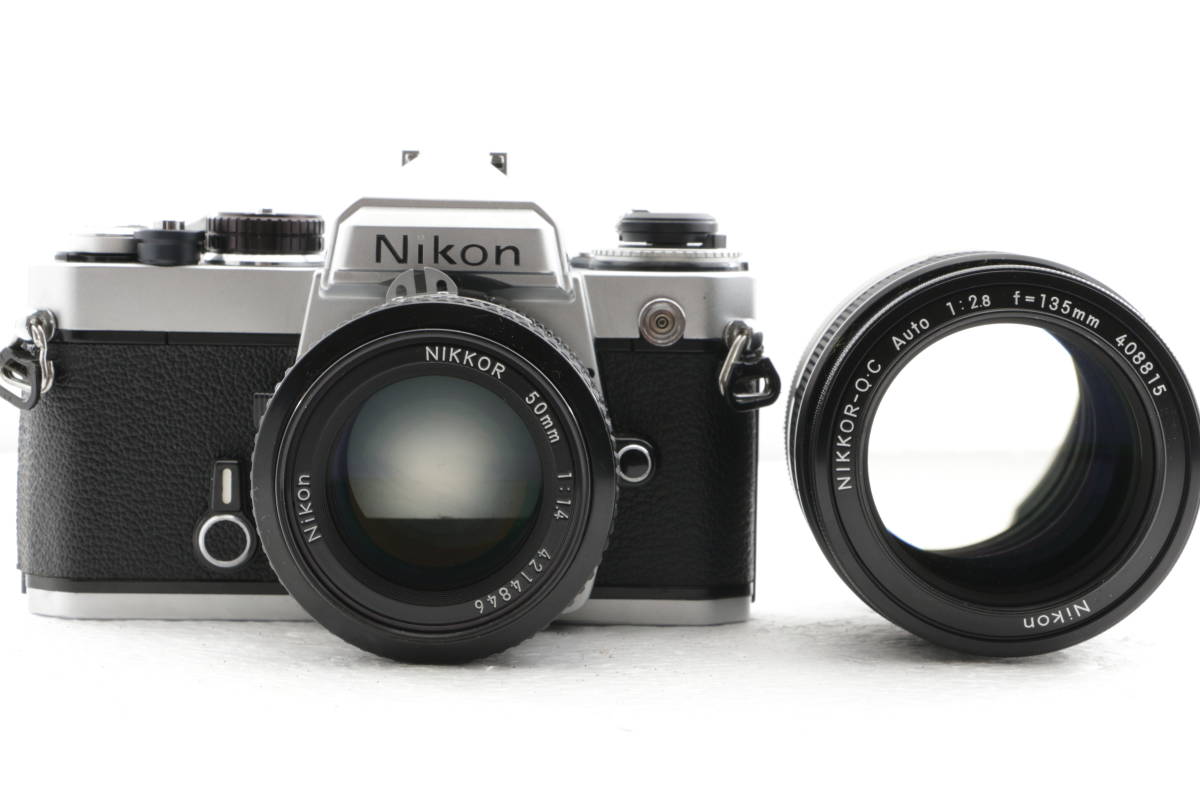 定番の中古商品 Nikon フィルムカメラ NIKKOR 50mm / 135mm 1:2.8 フィルムカメラ