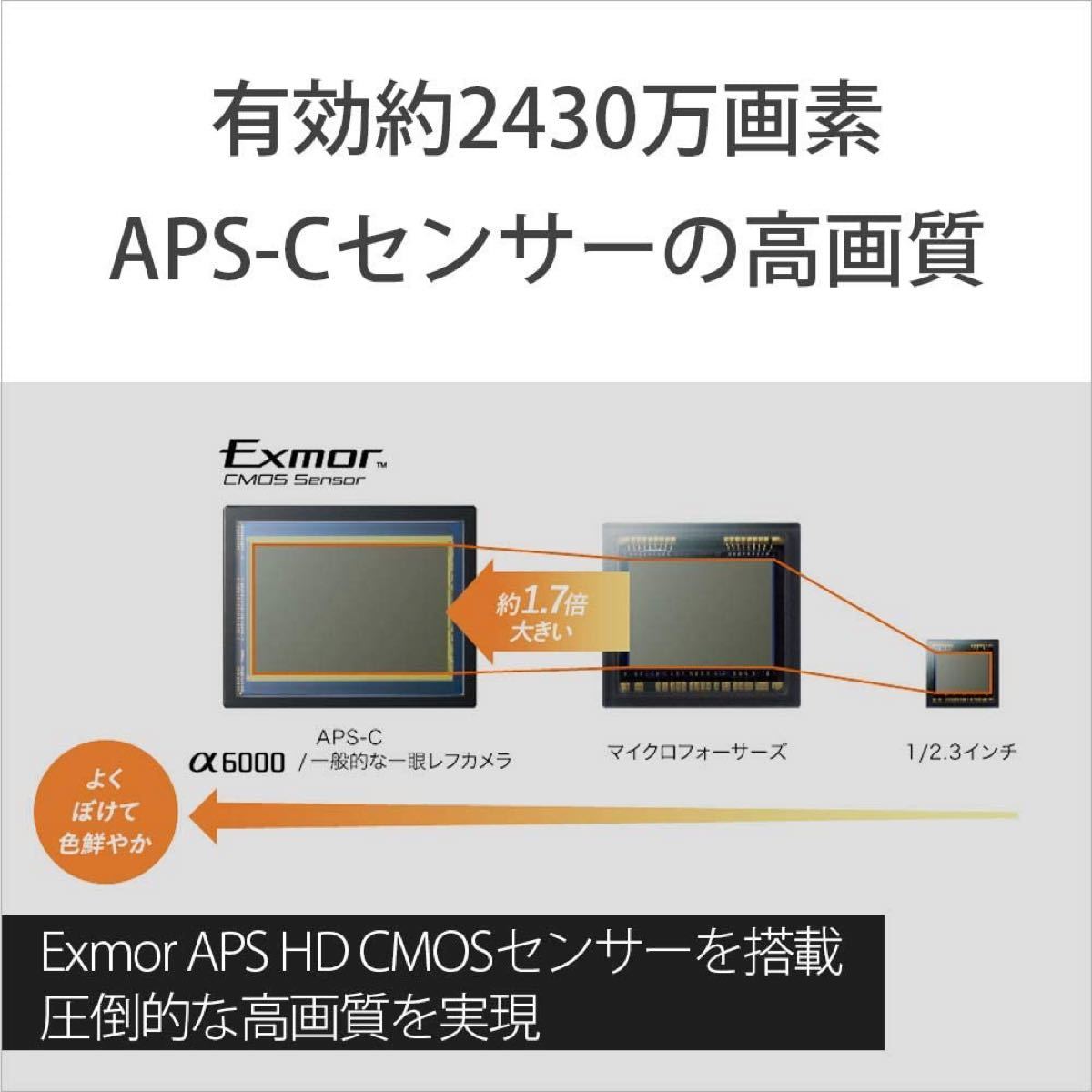 ソニー SONY α6000 ホワイトボディ ミラーレス一眼レフ wi-fi搭載 フルハイビジョン動画撮影対応 