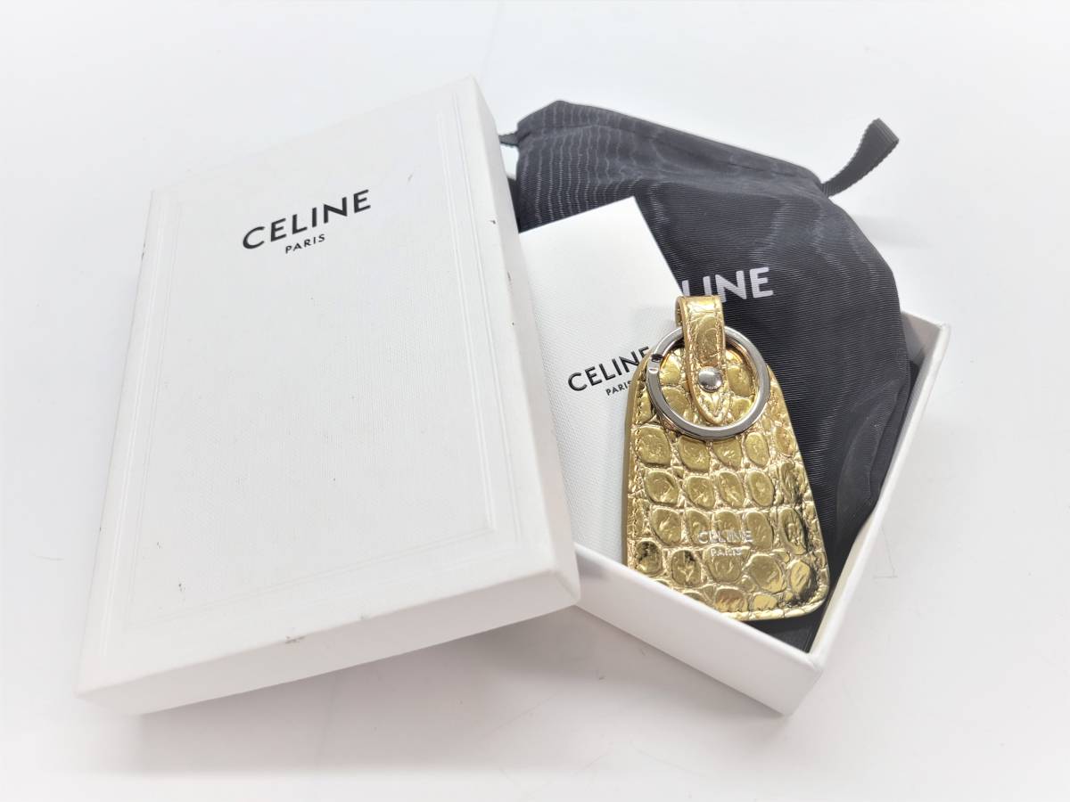 ヤフオク! - Celine セリーヌ キーホルダー クロコ型押し