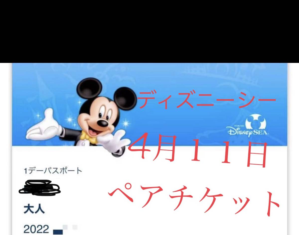 4月11日 月 ディズニーシーワンデーパスポート Eチケット 大人 2枚組 Www Hugofrancoingenieria Com