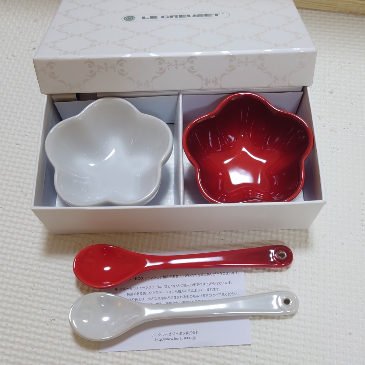 ルクルーゼ ル・クルーゼ LE CREUSET ミニ・フルール・セット フラワーボウル スプーン ミニフラワーボール 新品未使用