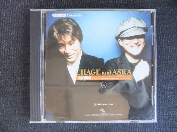 CD-ROM　　　CHAGE and ASKA 　 Songe for Attractor　チャゲ・アンド・アスカ　　　音楽　歌　歌手　Disc　チャゲアス　チャゲ&飛鳥