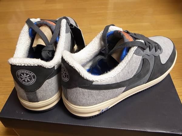 [ free shipping ]LOOPWHEELER x NIKE LUNAR FORCE 1 LOOP QS 30cm US12 new goods loop wila- special order collaboration limitation Lunar force 1 ash domestic black tag attaching 