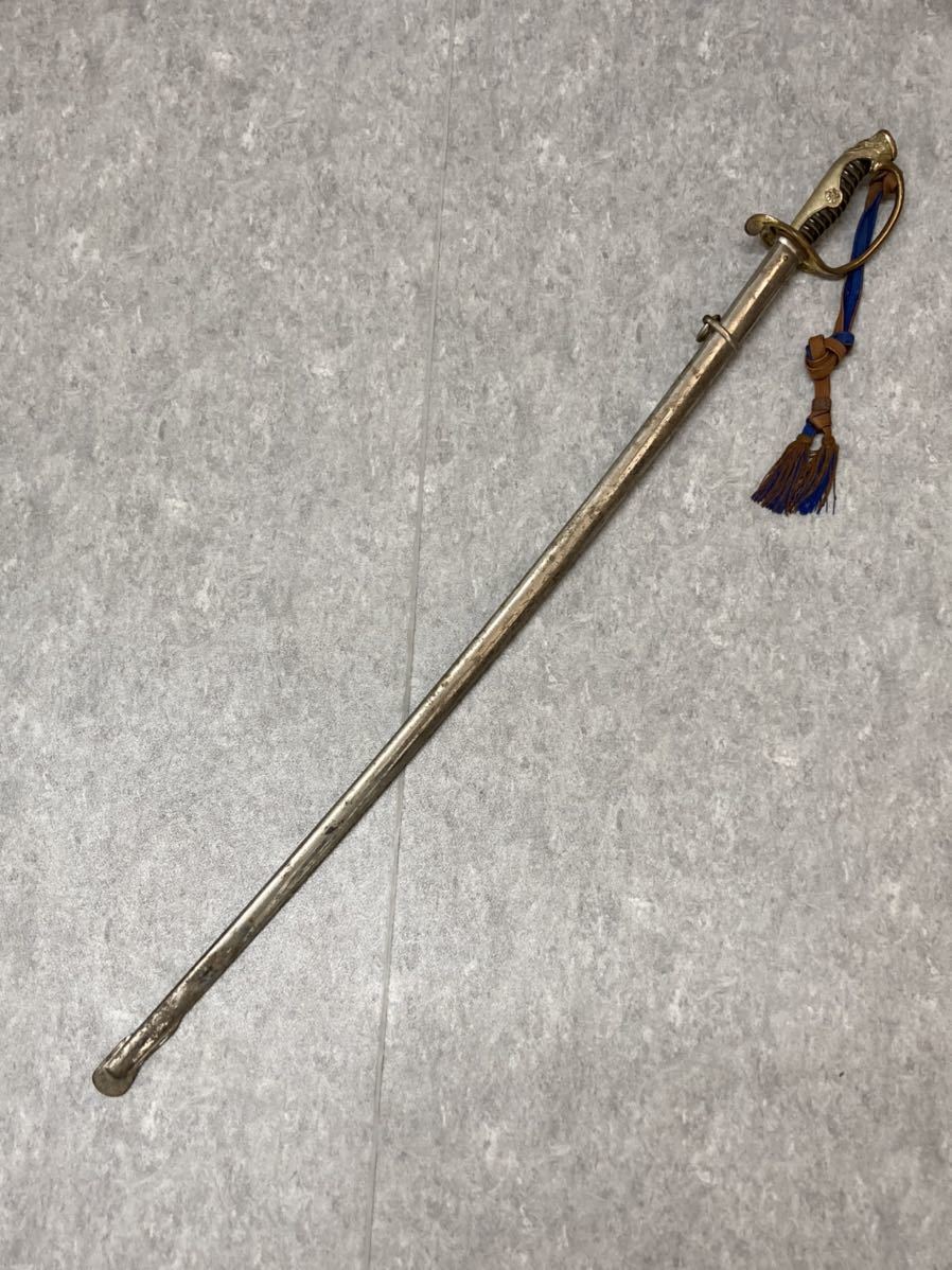 品 指揮刀 刀緒付 当時物 日本陸軍 軍刀 儀礼刀 サーベル(個人装備 