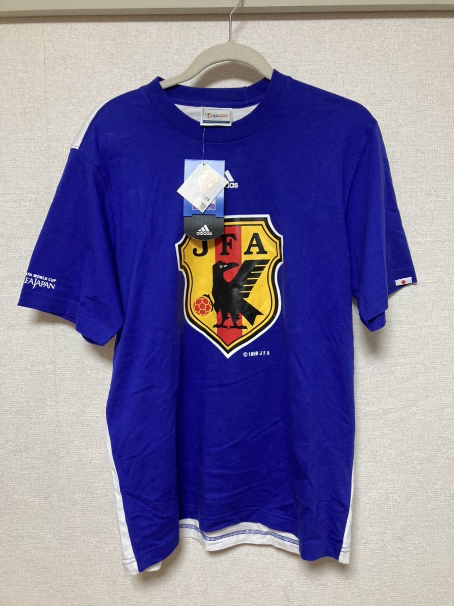 新品未使用 ビンテージ 日韓 ワールドカップ tシャツ jリーグ 1996 サイズM 八咫烏の画像1