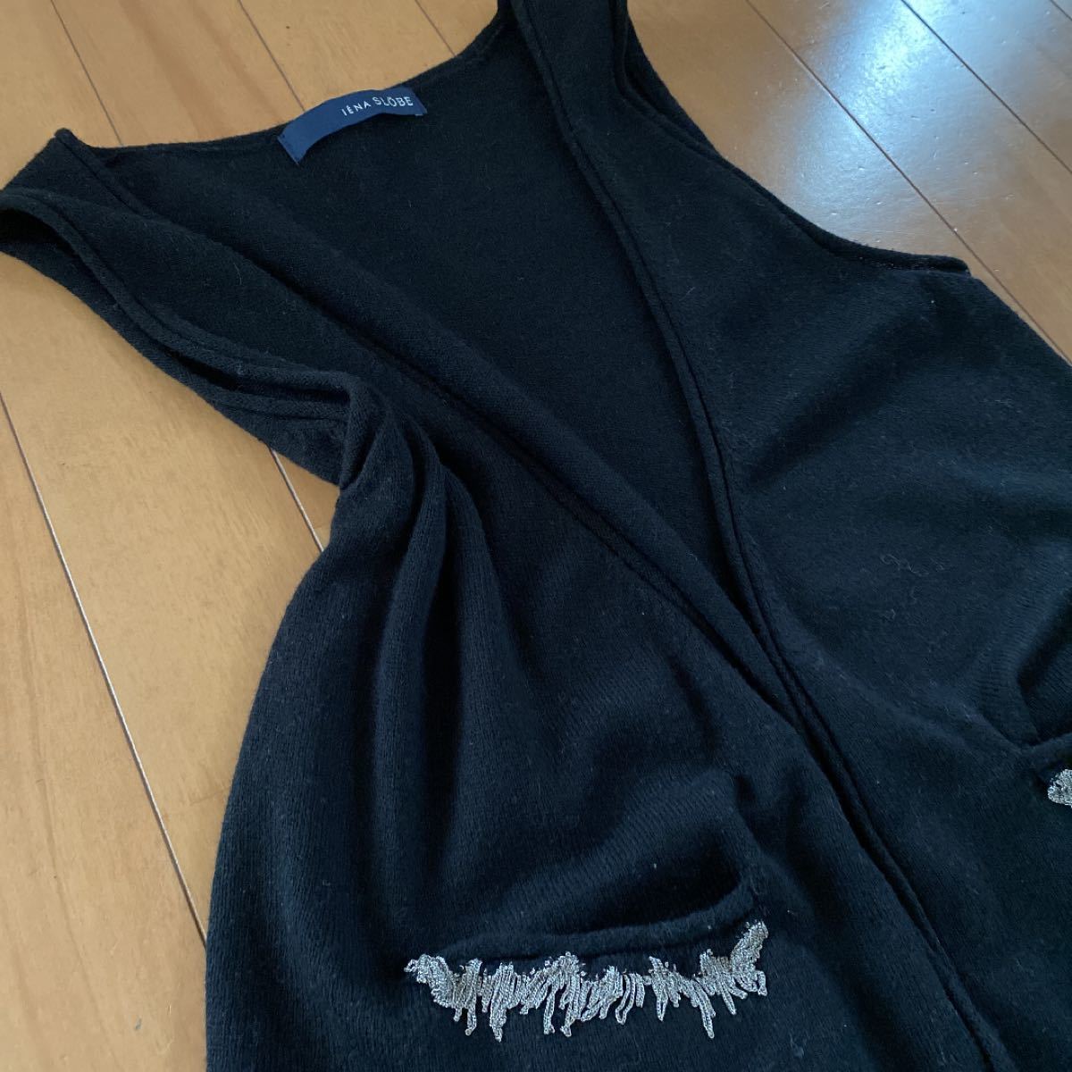 SLOBE IENA ニットジレ 黒 スローブイエナ レディース 美品|PayPayフリマ