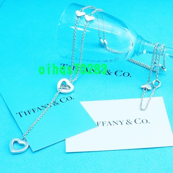 ♪即決♪新品　未使用 TIFFANY &Co. ティファニー ハートリンクラリアットネックレス_画像2