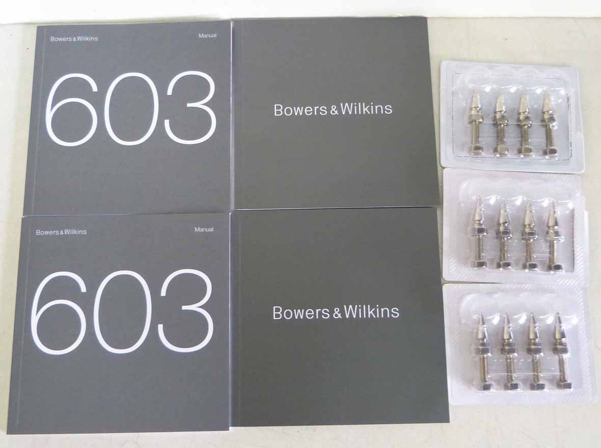 ☆B&W Bowers&Wilkins トールボーイスピーカー 603 MB マットブラック ペア USED品☆_画像10