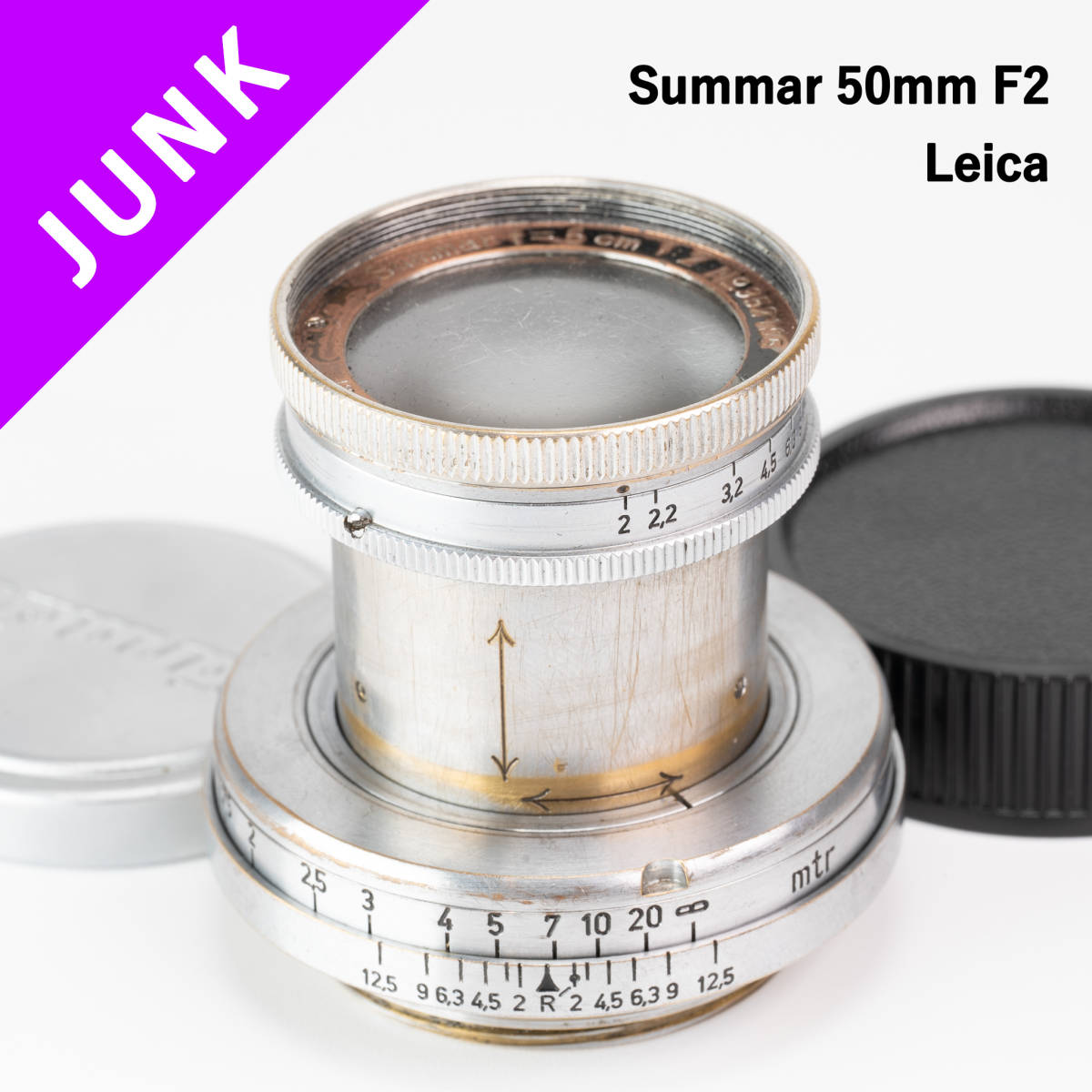 ジャンク！Leica Summar 50mm f2 オールドレンズ ic.sch.id