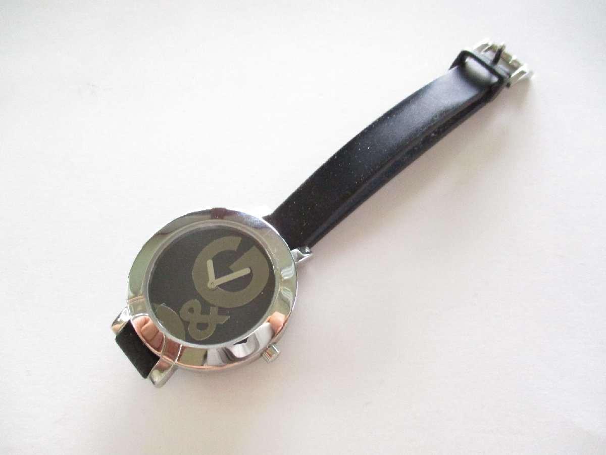 * Tochigi shop![DOLCE&GABBNA] Dolce & Gabbana wristwatch DG face!! elegant . excellent article! battery replaced *