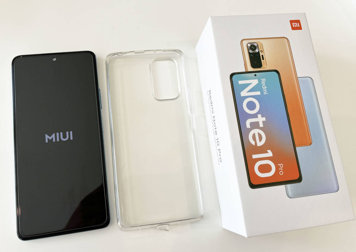 【送料込・美品】 Redmi note 10 pro グレイシャーブルー 本体 ...