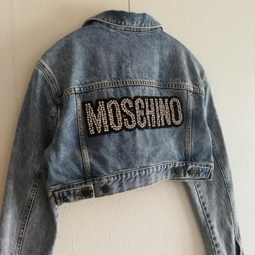 moschino モスキーノ ロゴ ジャケット デニム-