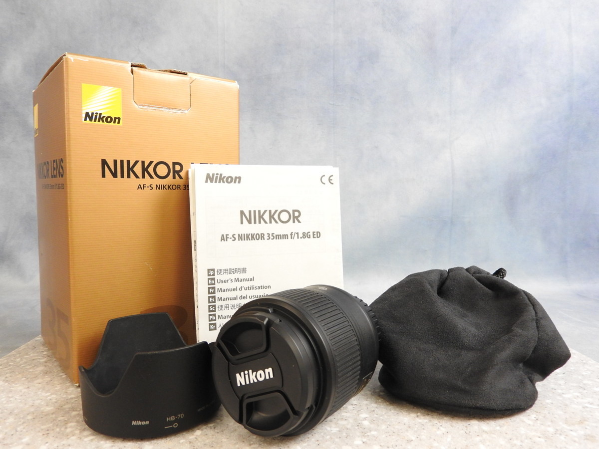 ☆ Nikon ニコン AF-S NIKKOR 35mm f/1.8 G ED レンズ 箱付き ☆☆